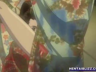 Japans hentai meisjes groepseks door getto anime